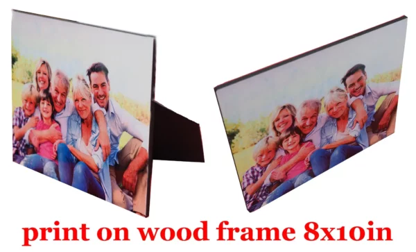 print on wood frame