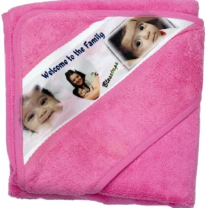 Pink Baby Hooded Wrap Towel