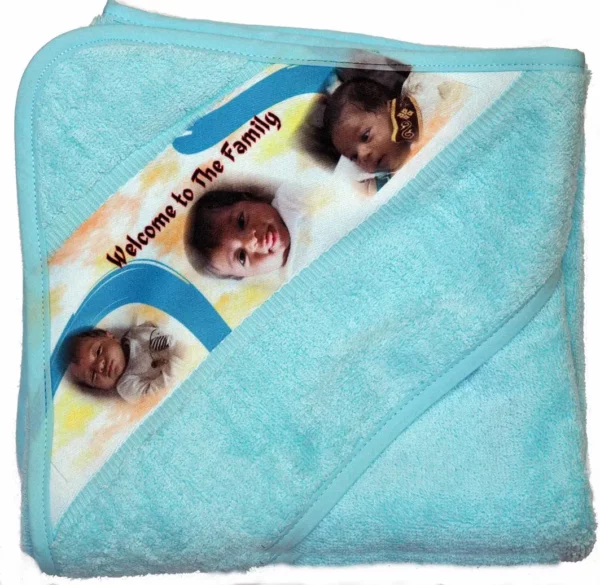 personalised baby hooded towel