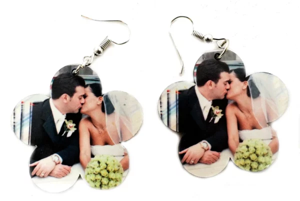 Personalised photo earings
