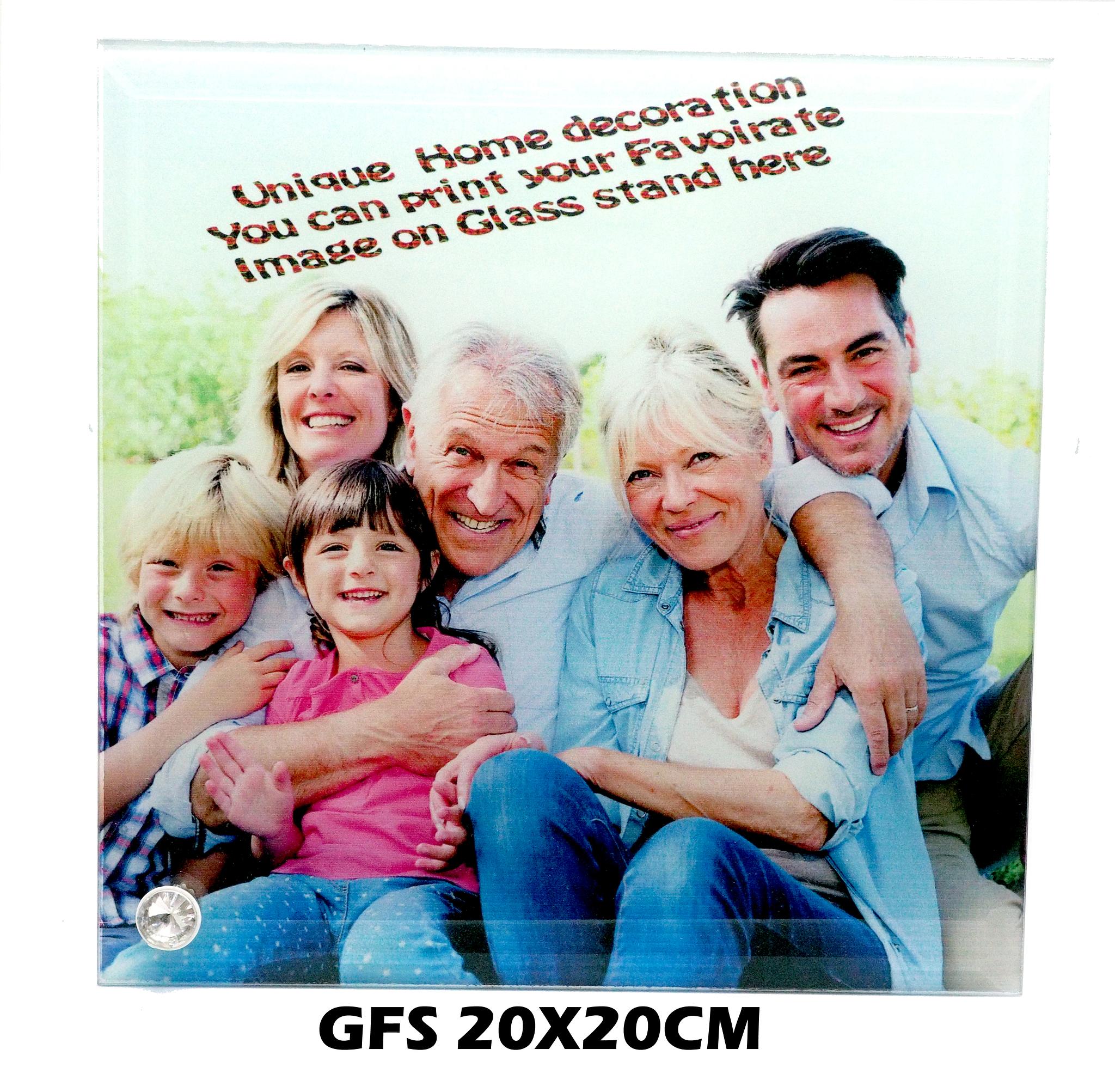 Personalised photo glass frame