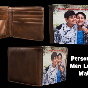 Personaised photo leather wallet